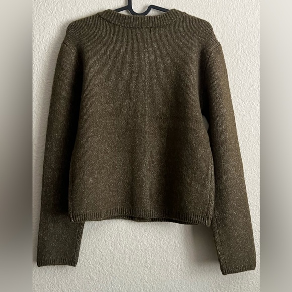 Reformation Olive Green Knit Cardigan - Picture 2 of 10